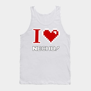 Pixel Effect I love Necho! Heart Tank Top